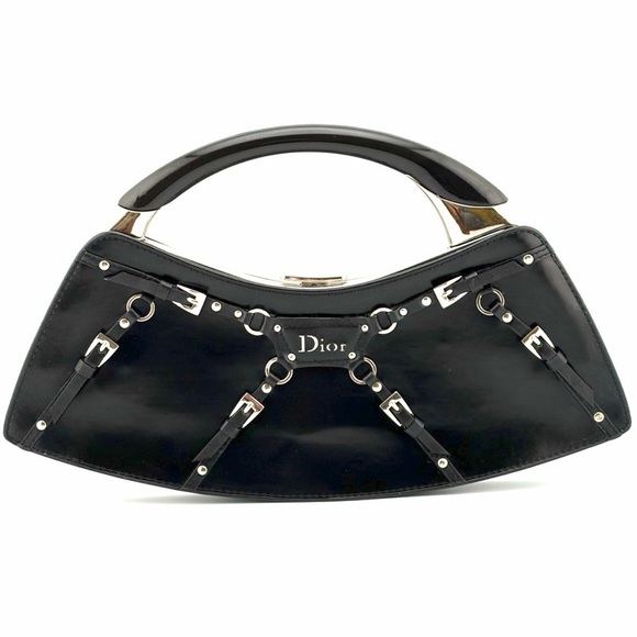 Dior Handbags - Dior Vintage RARE MINI 2003 Fall Bondage Clutch Limited Edition John Galliano